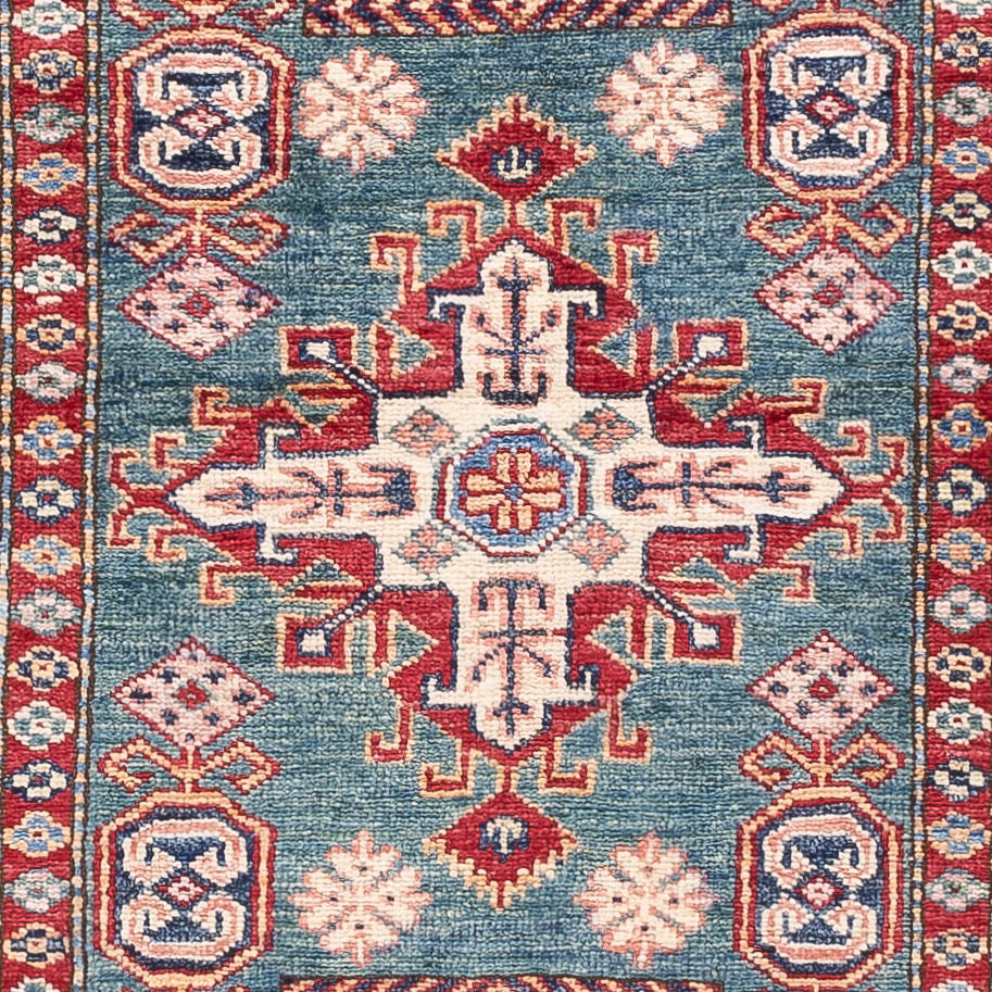 Tappeto corsia Tappeto Ziegler - Kazak - 253 x 78 cm - blu scuro