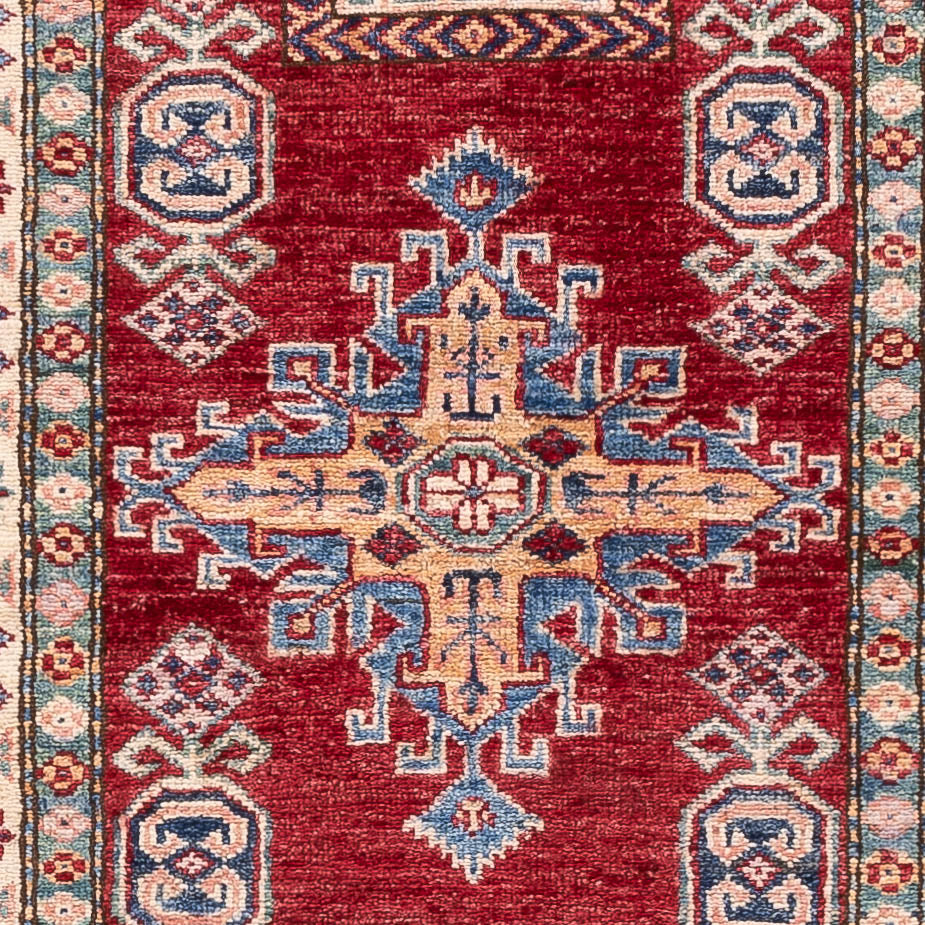 Tappeto corsia Tappeto Ziegler - Kazak - 260 x 75 cm - rosso