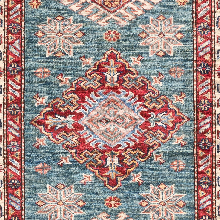 Tappeto corsia Tappeto Ziegler - Kazak - 247 x 75 cm - blu scuro