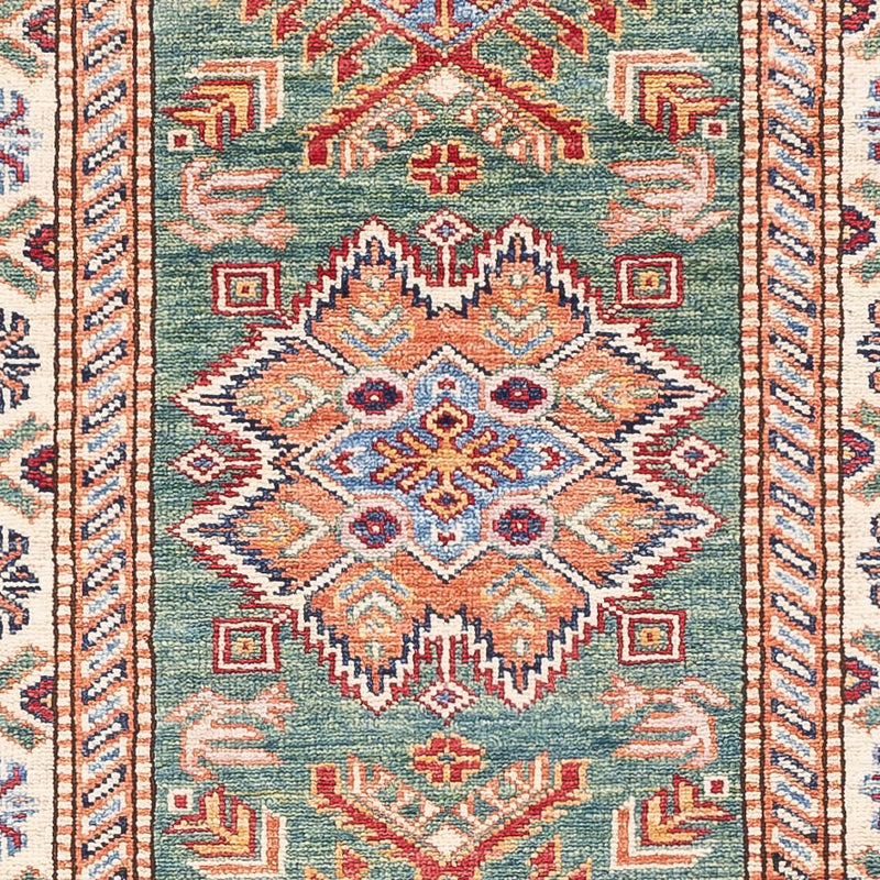 Tappeto corsia Tappeto Ziegler - Kazak - 244 x 75 cm - verde chiaro