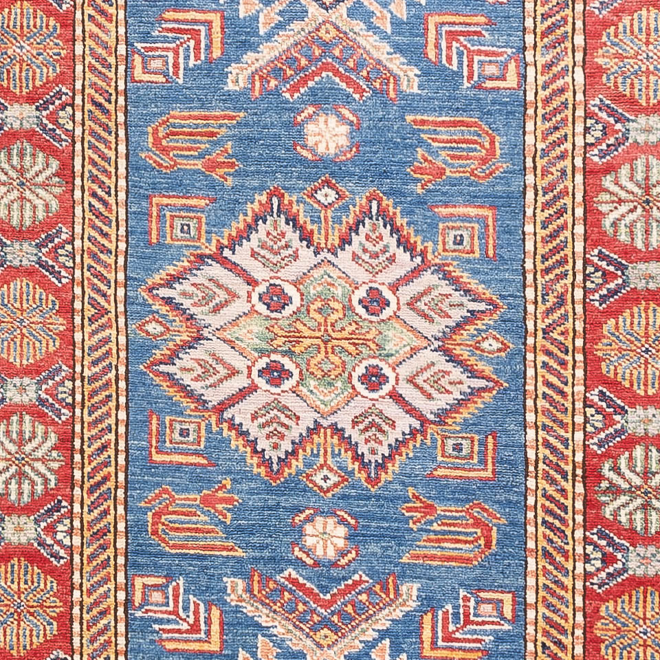 Tappeto corsia Tappeto Ziegler - Kazak - 307 x 83 cm - blu