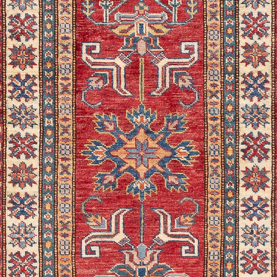 Tappeto corsia Tappeto Ziegler - Kazak - 294 x 71 cm - rosso