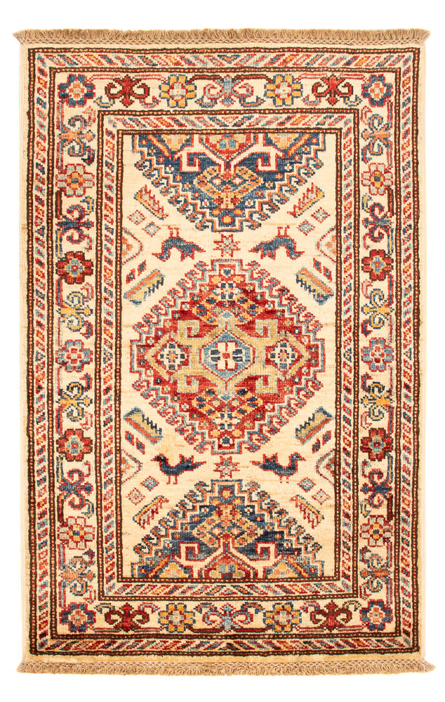 Tappeto Ziegler - Kazak - Reale - 92 x 57 cm - beige chiaro