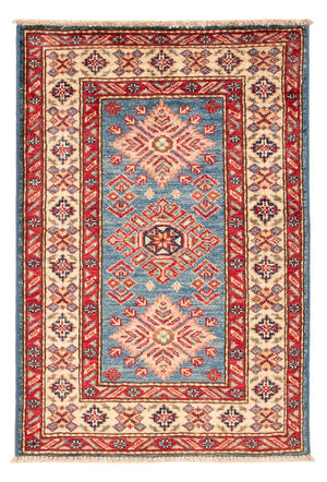 Tappeto Ziegler - Kazak - Reale - 92 x 62 cm - blu chiaro
