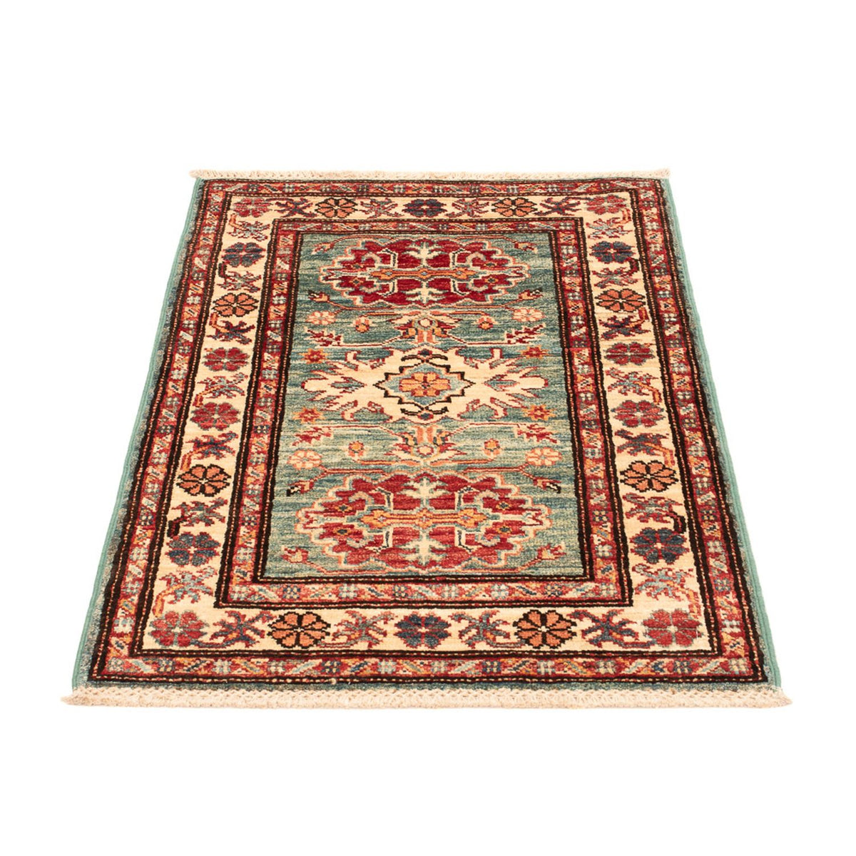 Tappeto Ziegler - Kazak - Reale - 92 x 57 cm - verde chiaro
