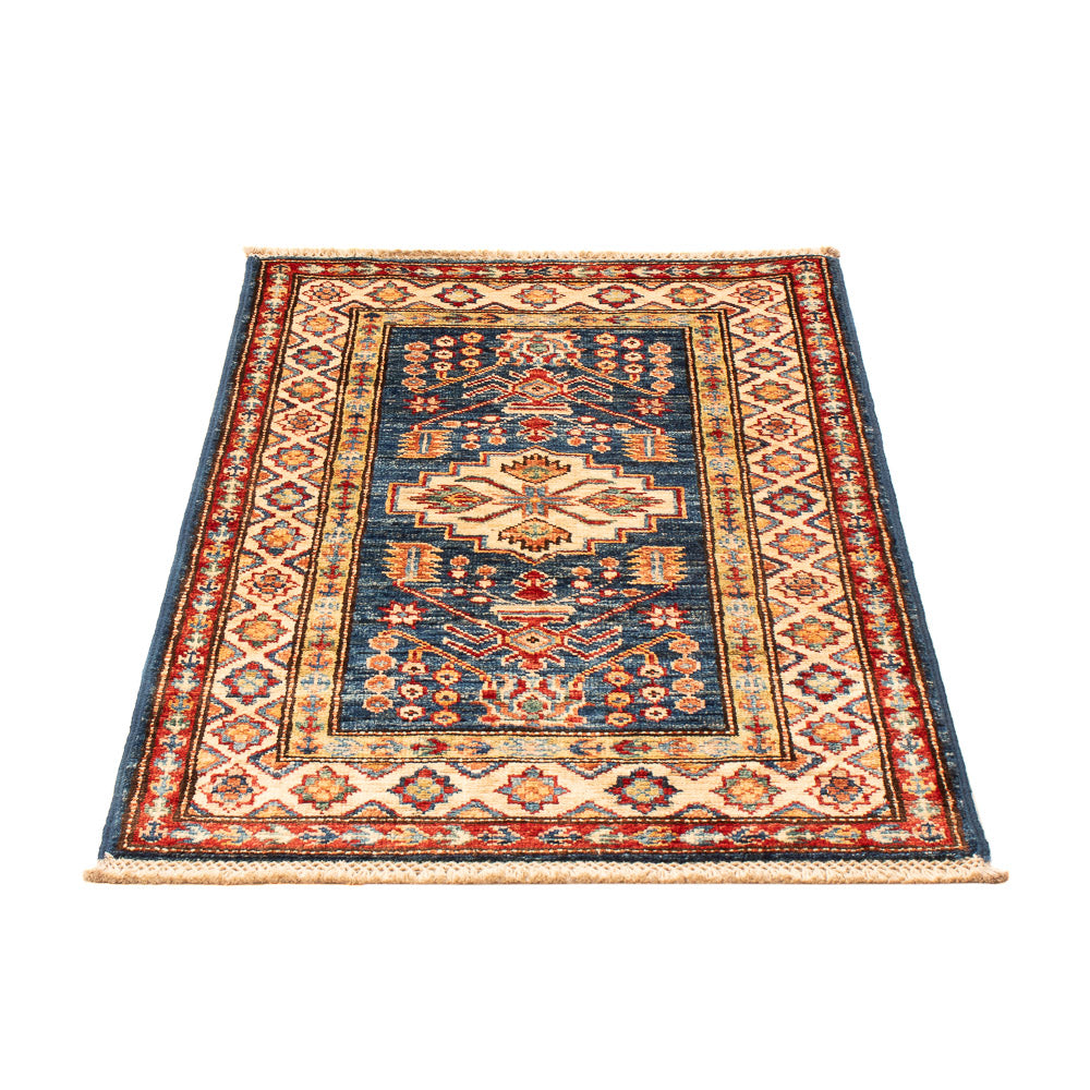 Tappeto Ziegler - Kazak - Reale - 95 x 58 cm - blu petrolio