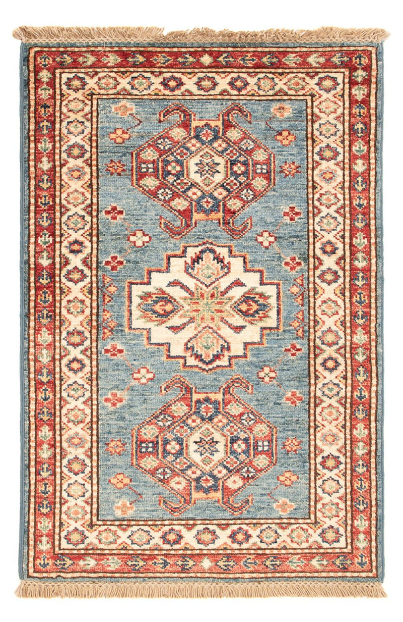 Tappeto Ziegler - Kazak - Reale - 90 x 60 cm - blu chiaro