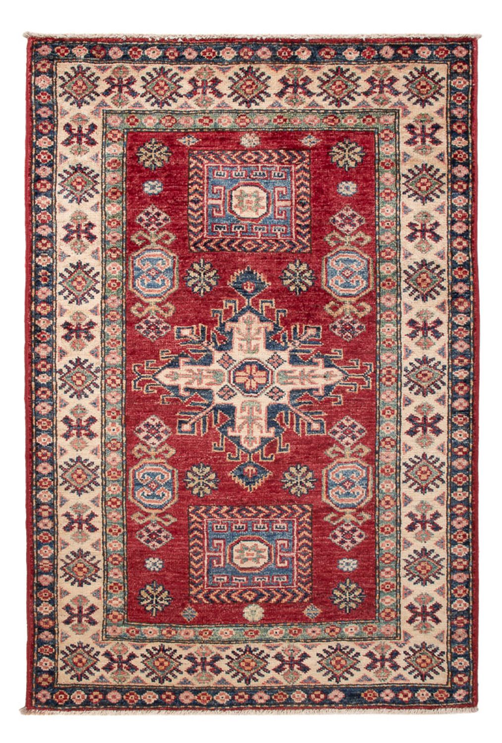 Tappeto Ziegler - Kazak - Reale - 122 x 84 cm - rosso bordeaux