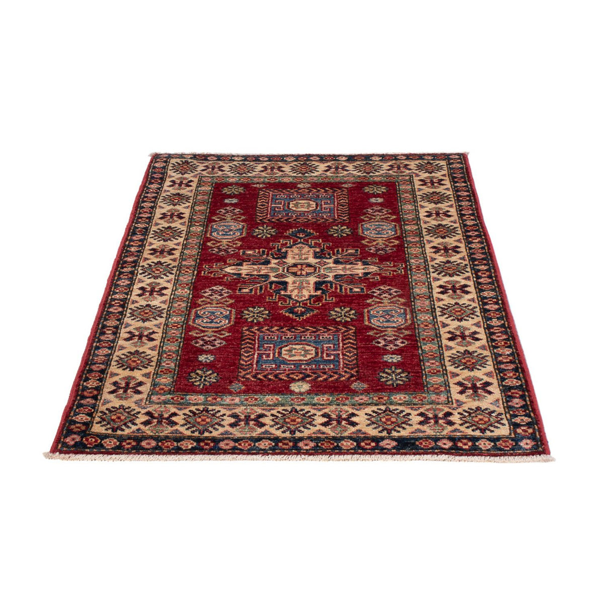 Tappeto Ziegler - Kazak - Reale - 122 x 84 cm - rosso bordeaux