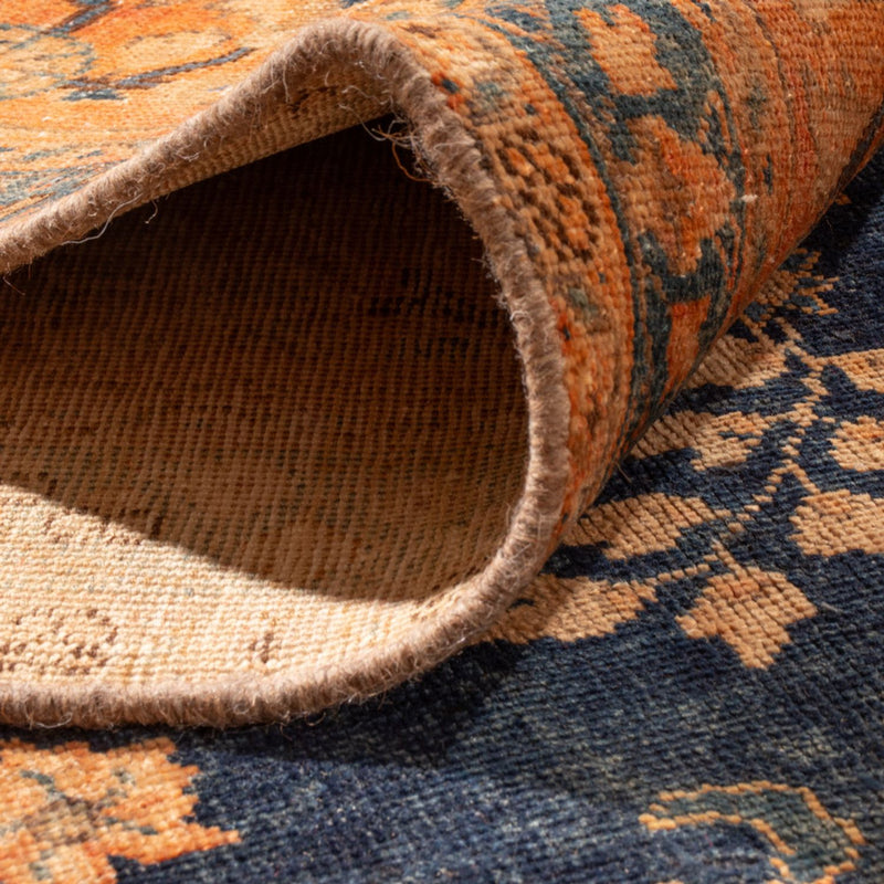 Tappeto vintage - 387 x 286 cm - blu scuro