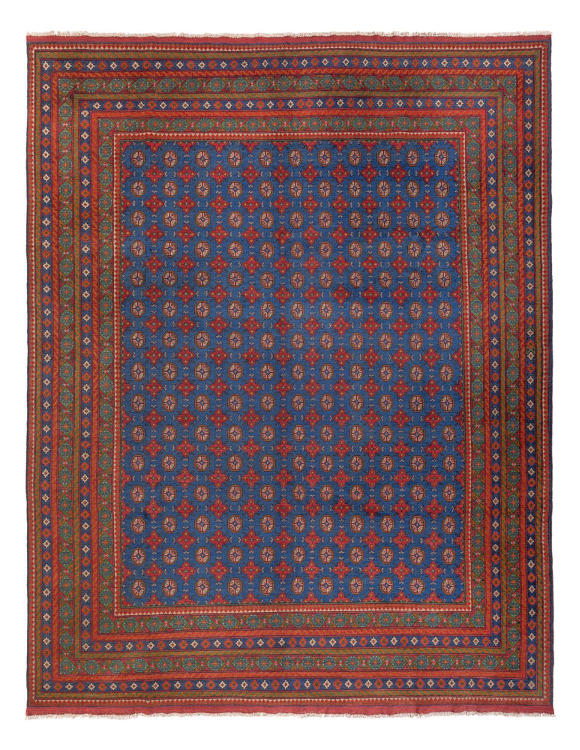Tappeto afgano - Filpa - 394 x 303 cm - blu