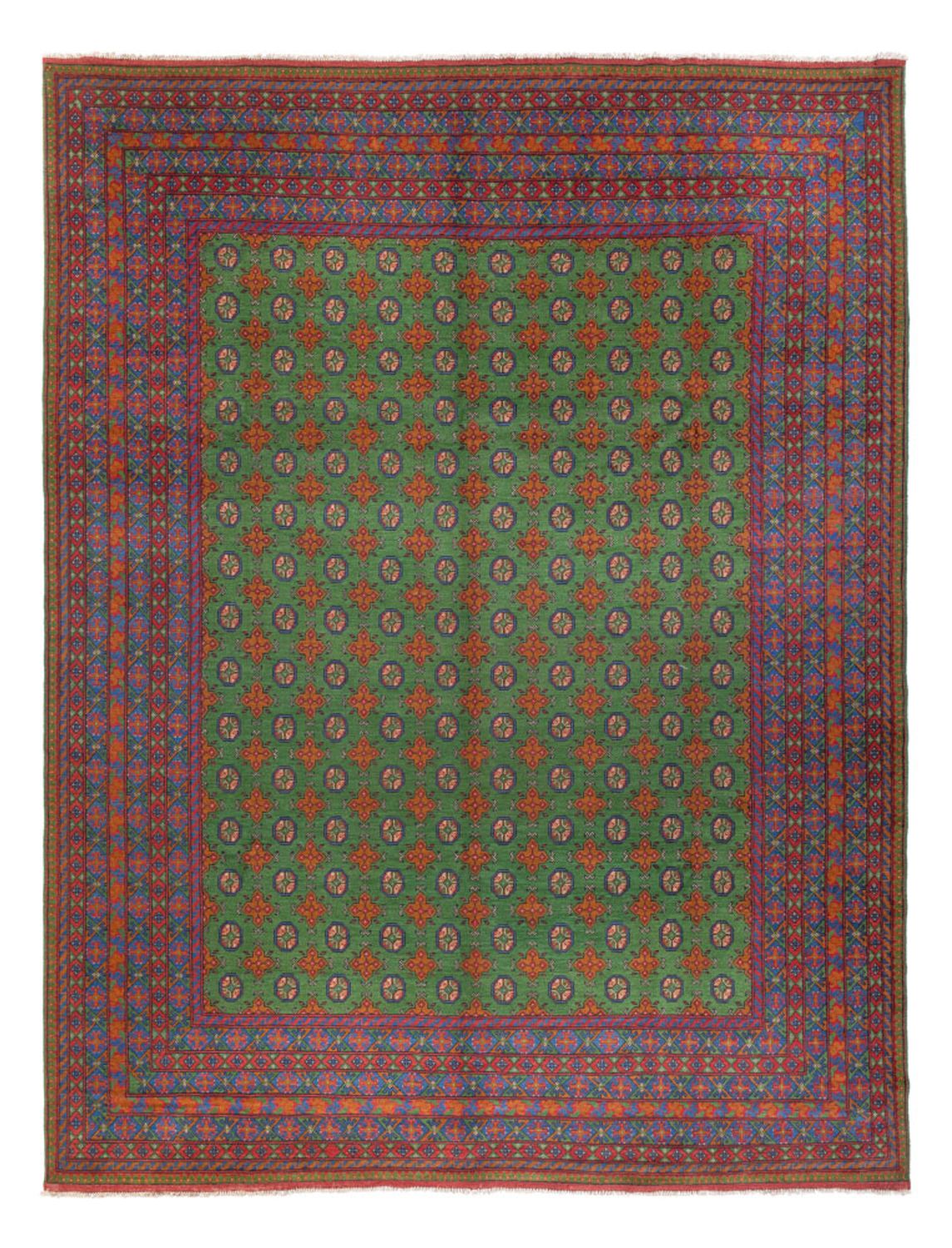 Tappeto afgano - Filpa - 393 x 296 cm - verde