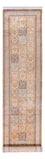 Tappeto corsia Tappeto di seta - Seta del Kashmir - 452 x 97 cm - crema