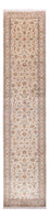 Tappeto corsia Tappeto di seta - Seta del Kashmir - 444 x 94 cm - beige