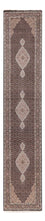 Tappeto corsia Tappeto orientale - Tabriz - 406 x 82 cm - antracite
