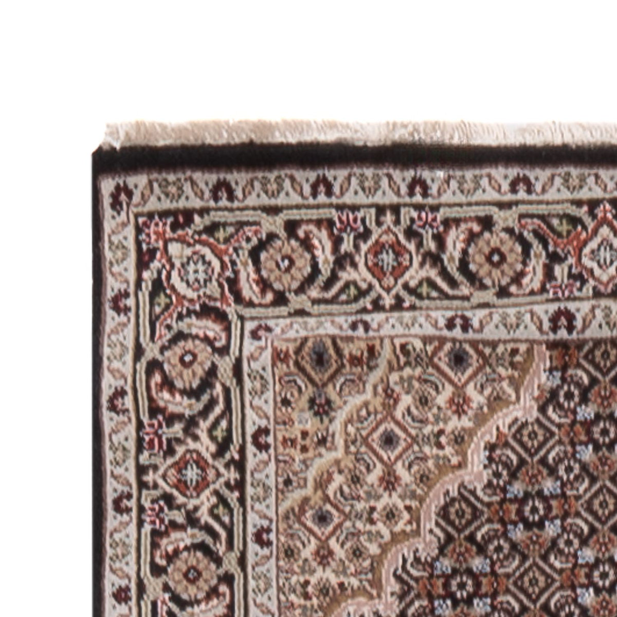 Tappeto corsia Tappeto orientale - Tabriz - 406 x 82 cm - antracite
