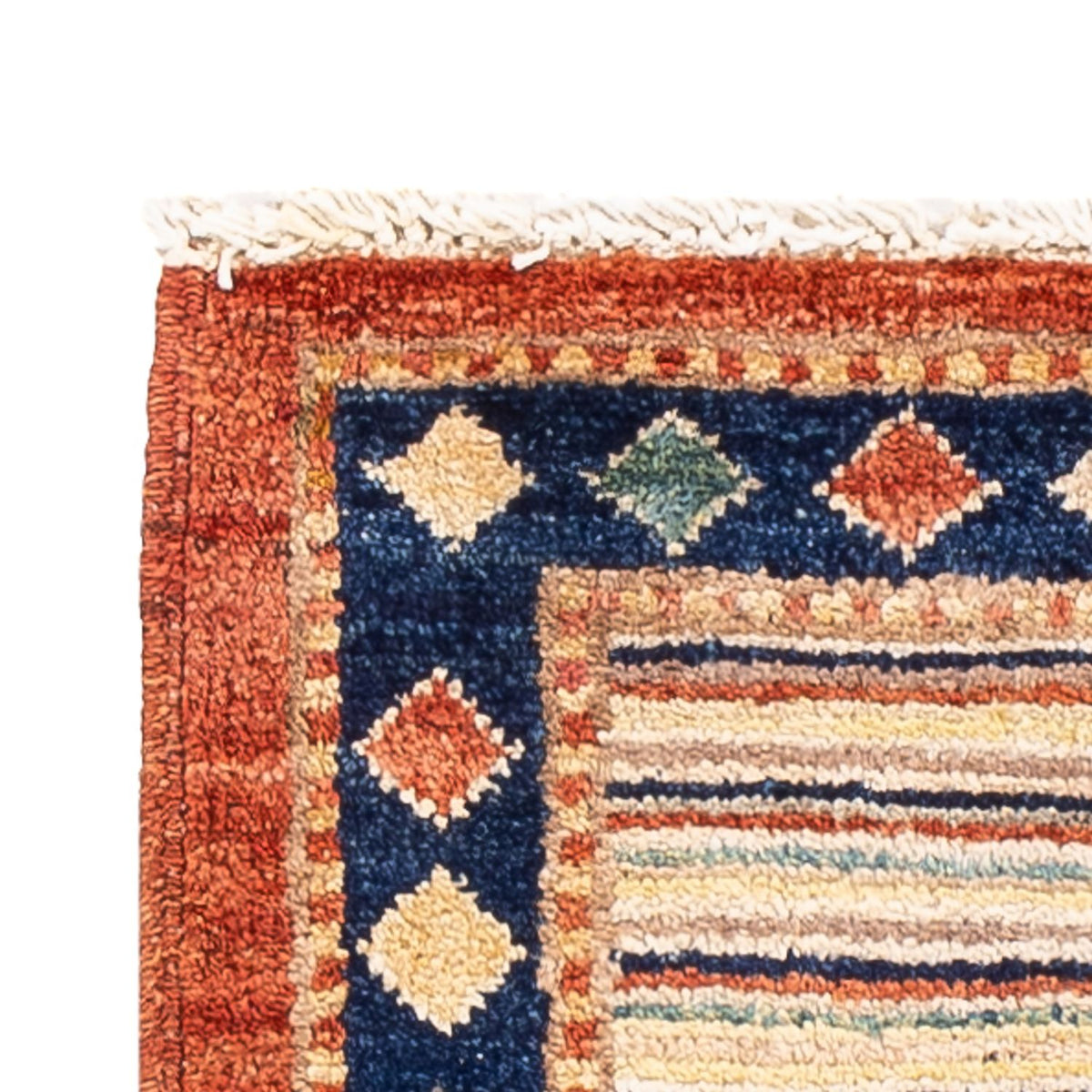 Tappeto corsia Tappeto Gabbeh - Persero - 146 x 50 cm - multicolore