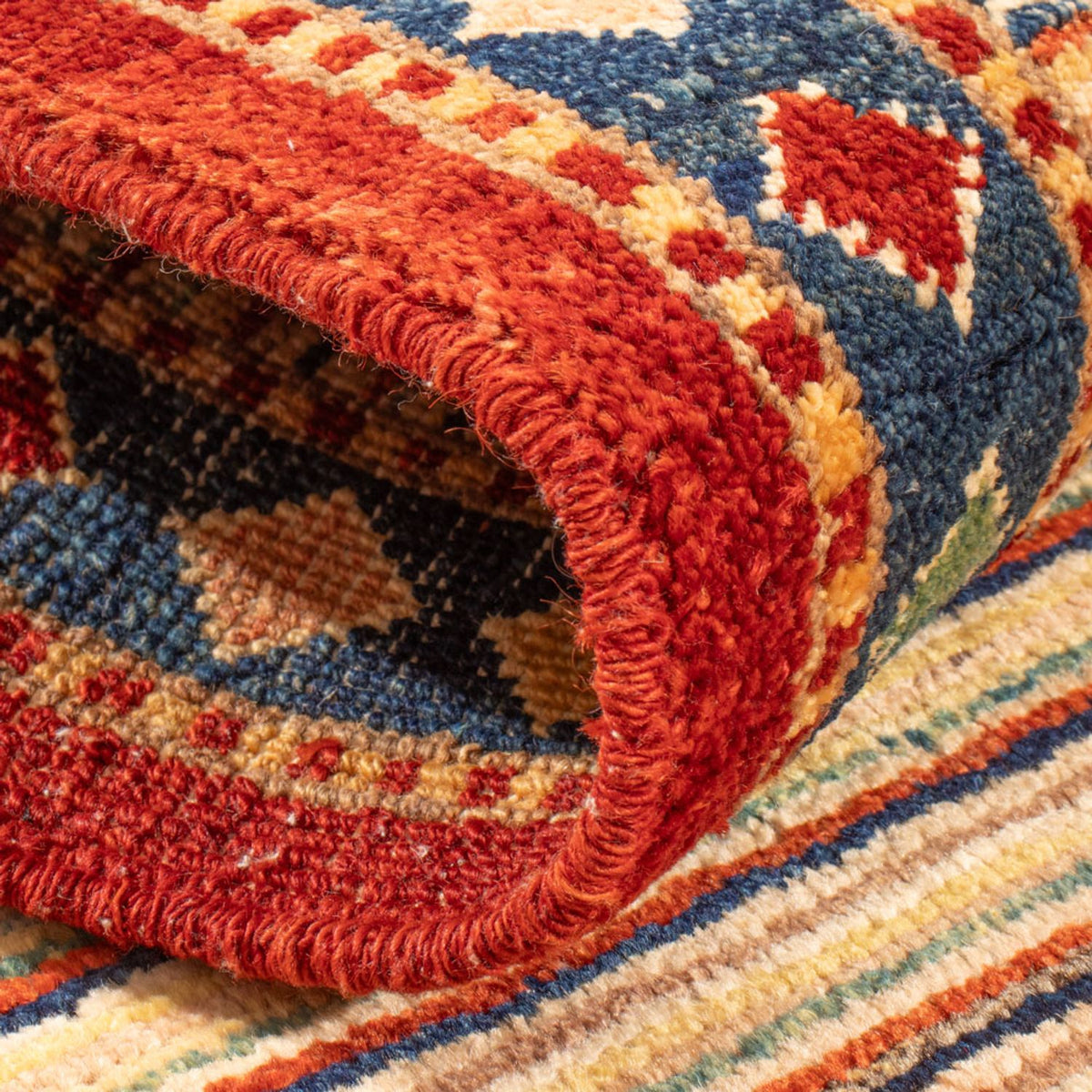 Tappeto corsia Tappeto Gabbeh - Persero - 146 x 50 cm - multicolore