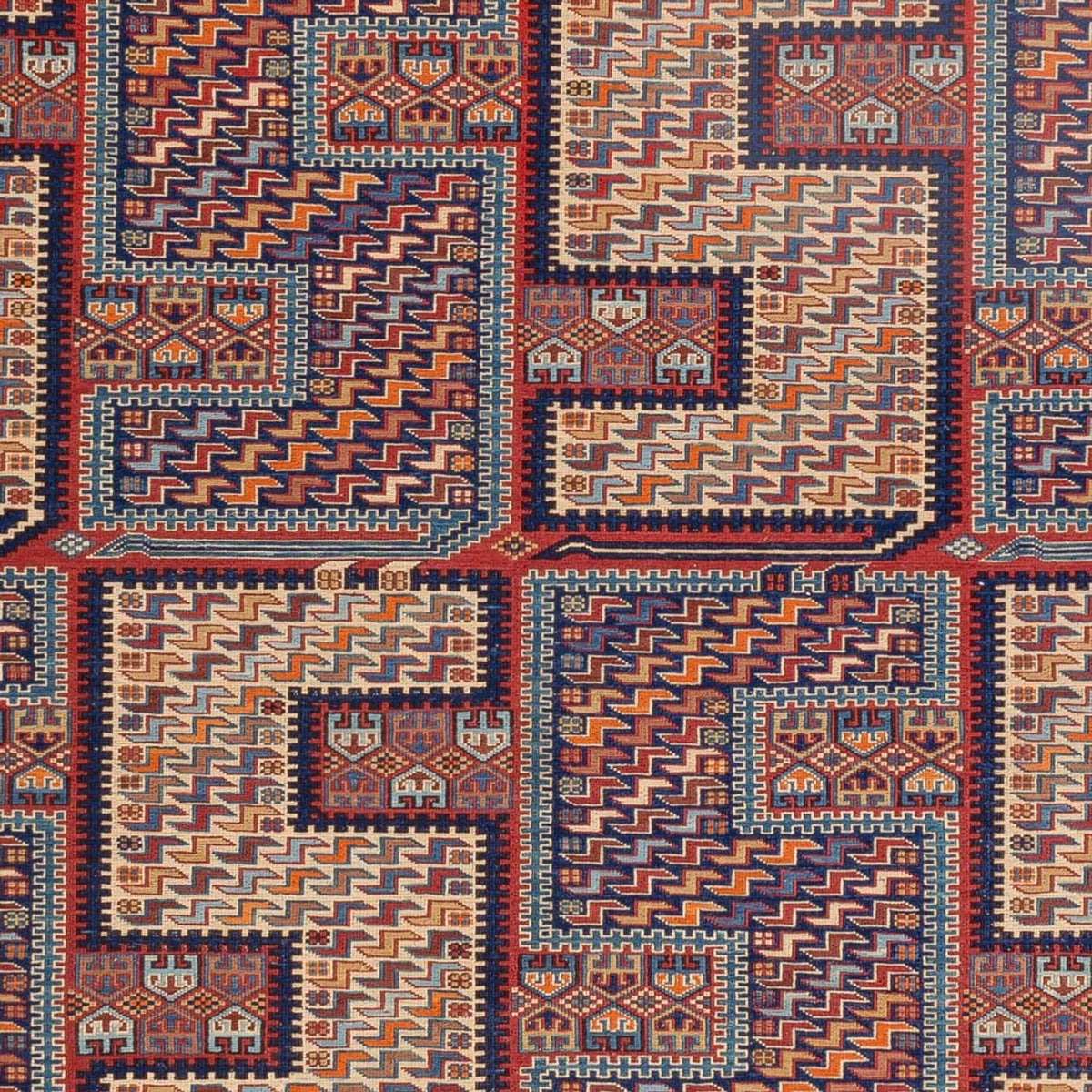 Tappeto Kelim - Orientale - Soumak - 217 x 157 cm - multicolore