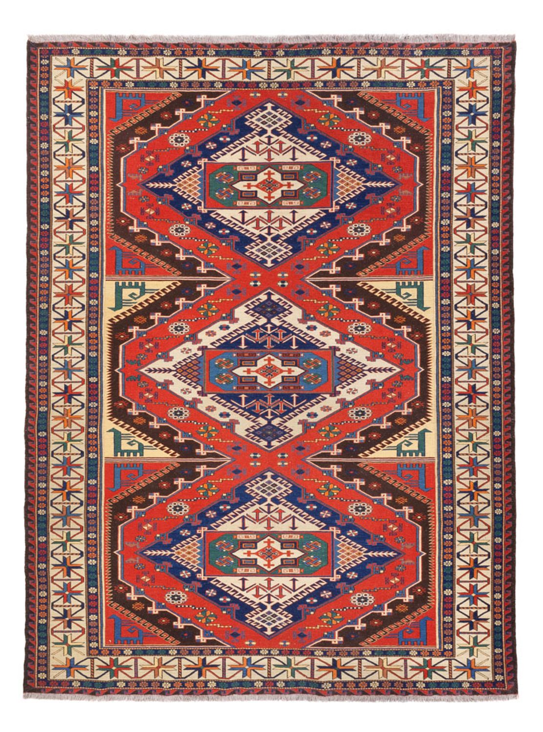 Tappeto Kelim - Orientale - Soumak - 272 x 204 cm - ruggine
