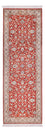 Tappeto corsia Tappeto di seta - Seta del Kashmir - 242 x 79 cm - rosso