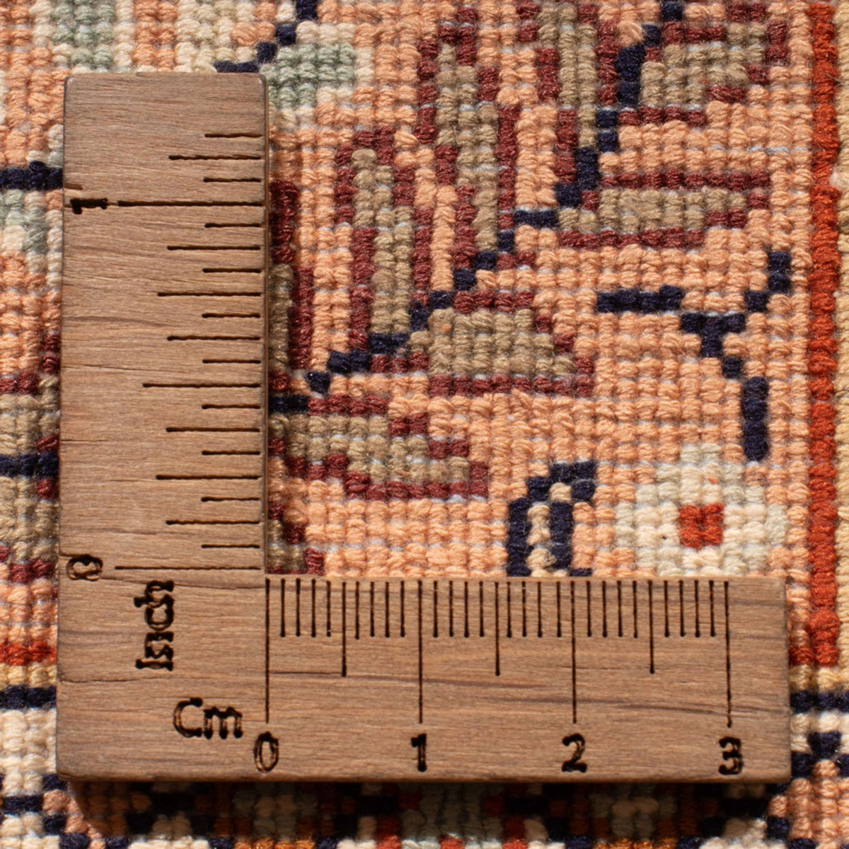Tappeto corsia Tappeto di seta - Seta del Kashmir - 298 x 77 cm - beige scuro
