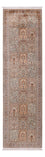 Tappeto corsia Tappeto di seta - Seta del Kashmir - 303 x 81 cm - beige scuro