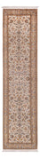 Tappeto corsia Tappeto di seta - Seta del Kashmir - 325 x 76 cm - beige chiaro