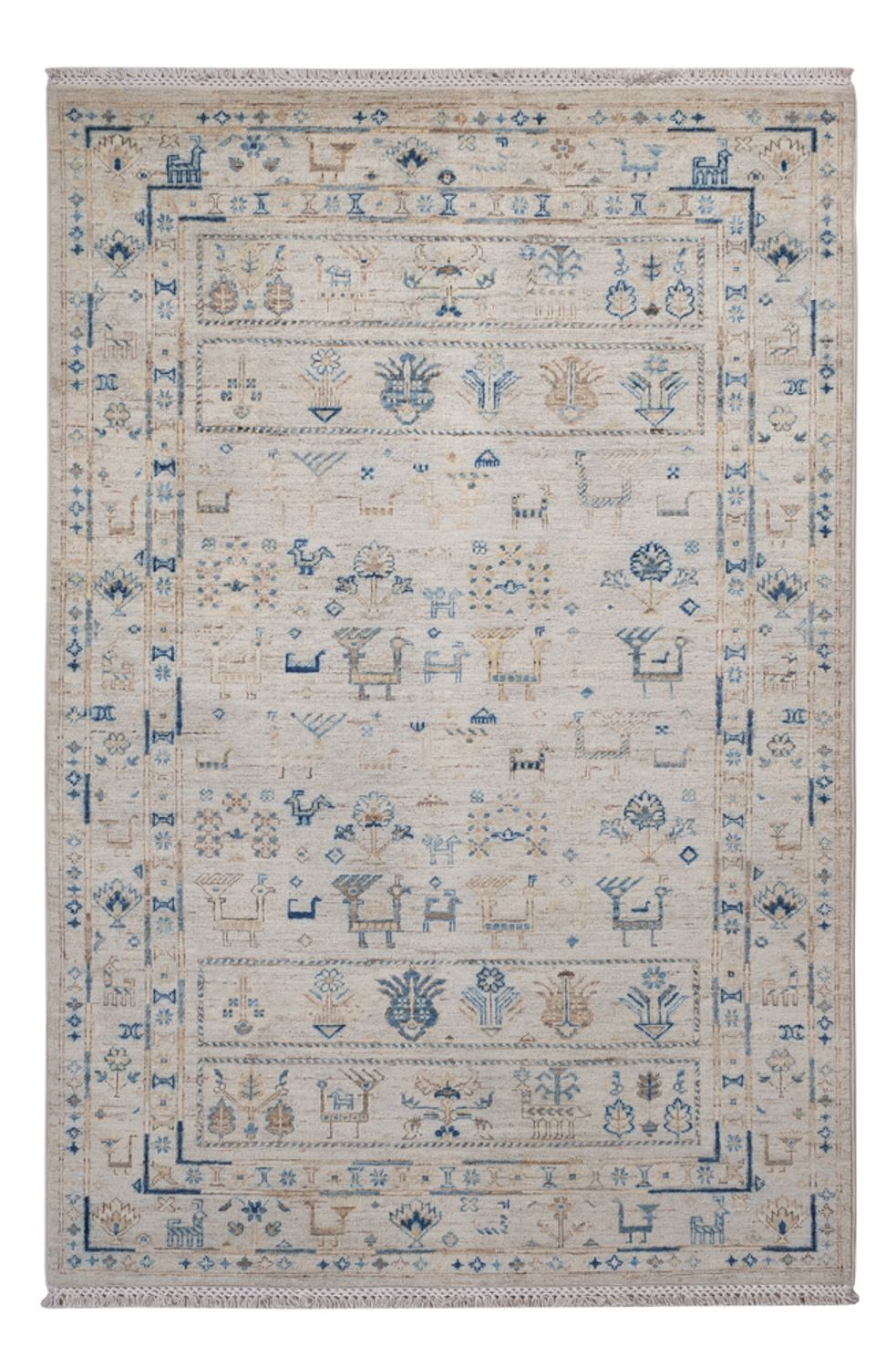 Tappeto di design - 185 x 121 cm - argento