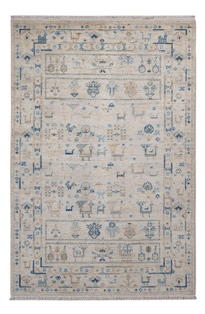 Tappeto di design - 185 x 121 cm - argento
