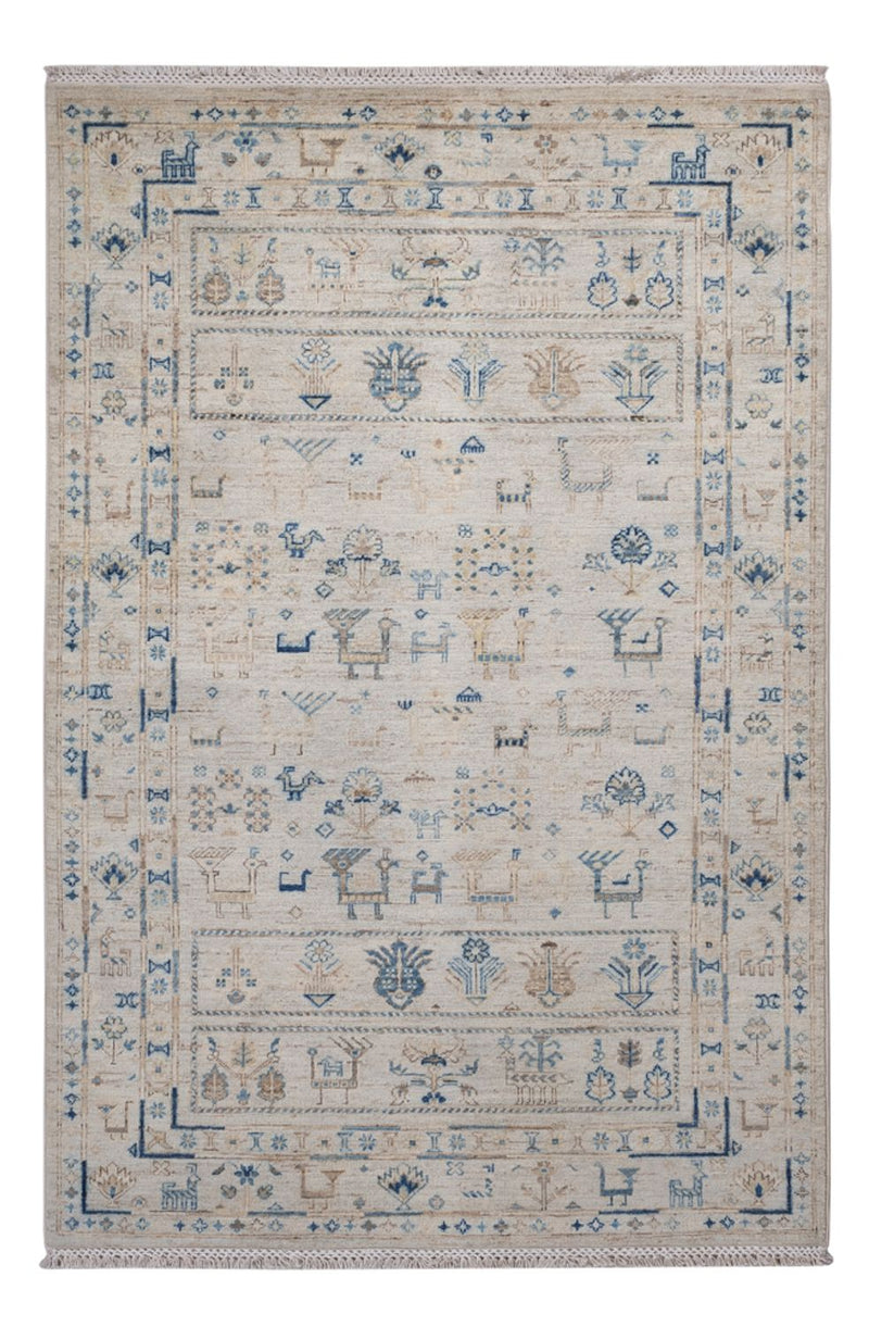 Tappeto di design - 185 x 121 cm - argento