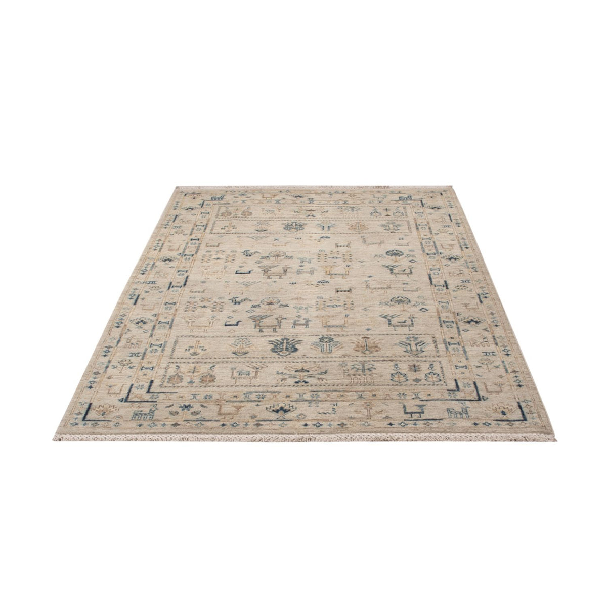 Tappeto di design - 185 x 121 cm - argento