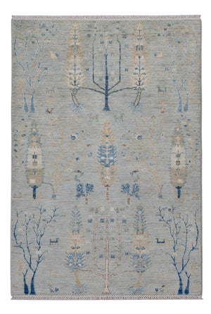 Tappeto di design - 181 x 120 cm - argento