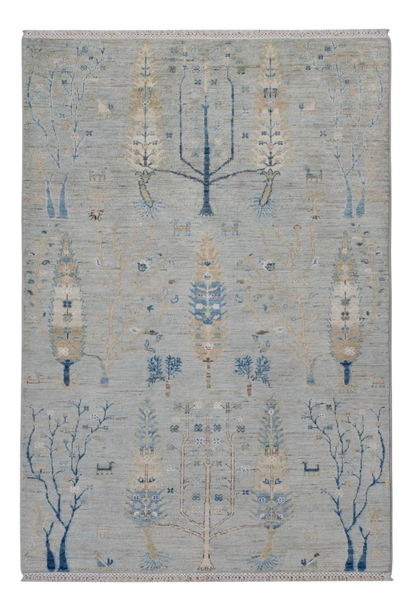 Tappeto di design - 181 x 120 cm - argento
