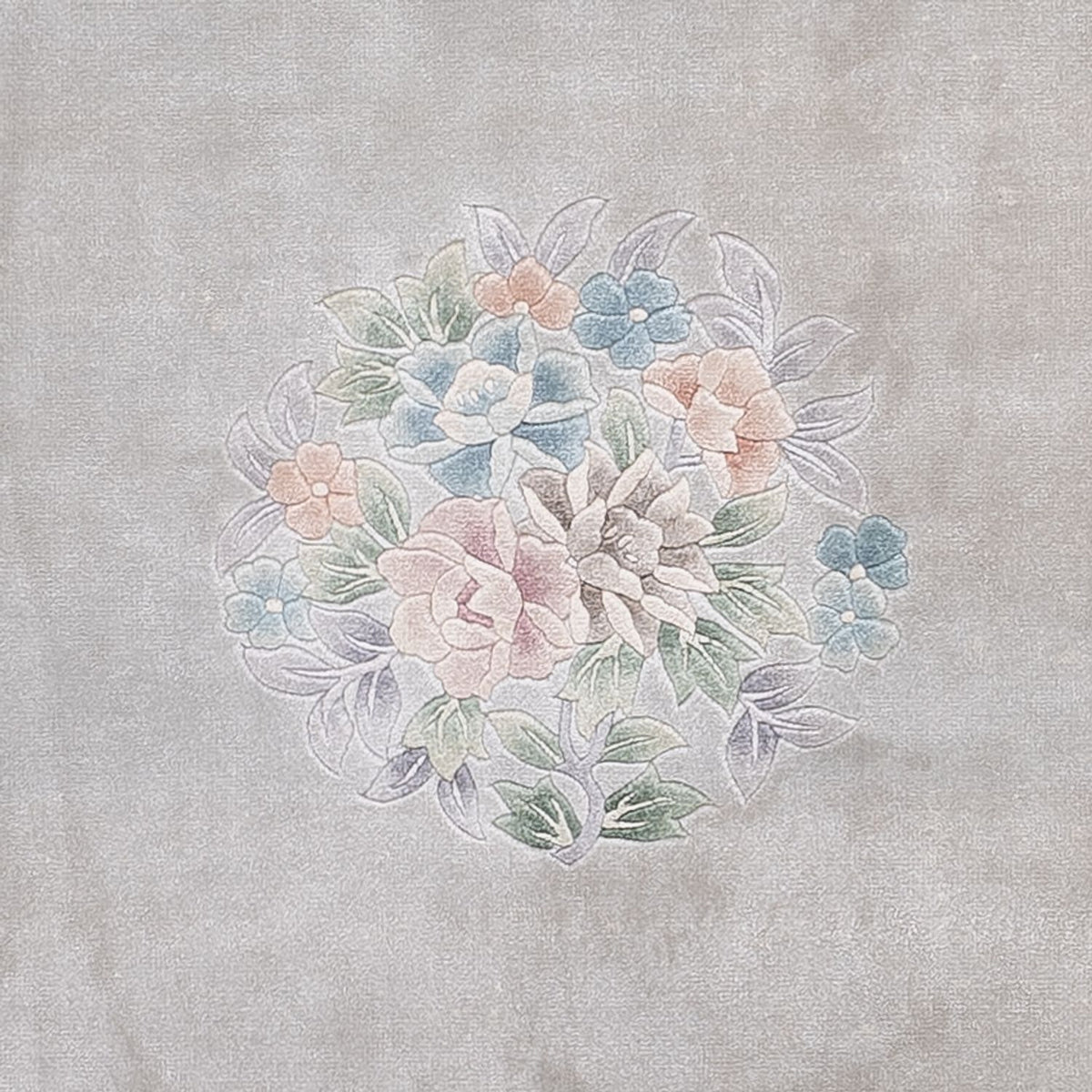 Tappeto di seta - seta cinese - 185 x 123 cm - grigio