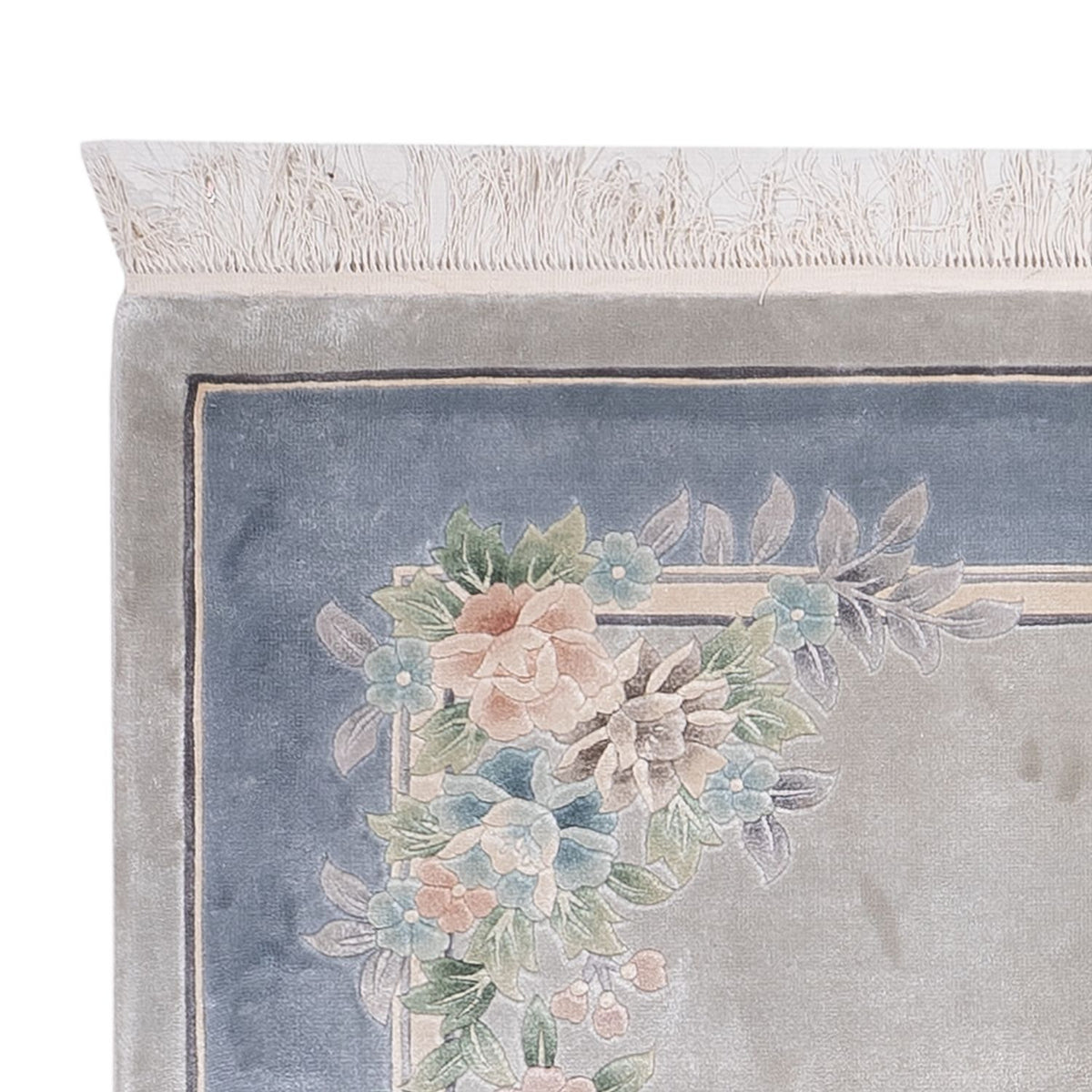 Tappeto di seta - seta cinese - 185 x 123 cm - grigio