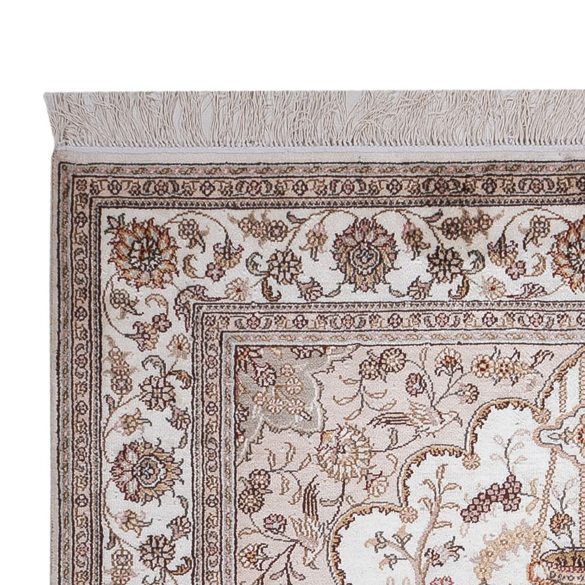 Tappeto di seta - seta cinese - 183 x 122 cm - crema