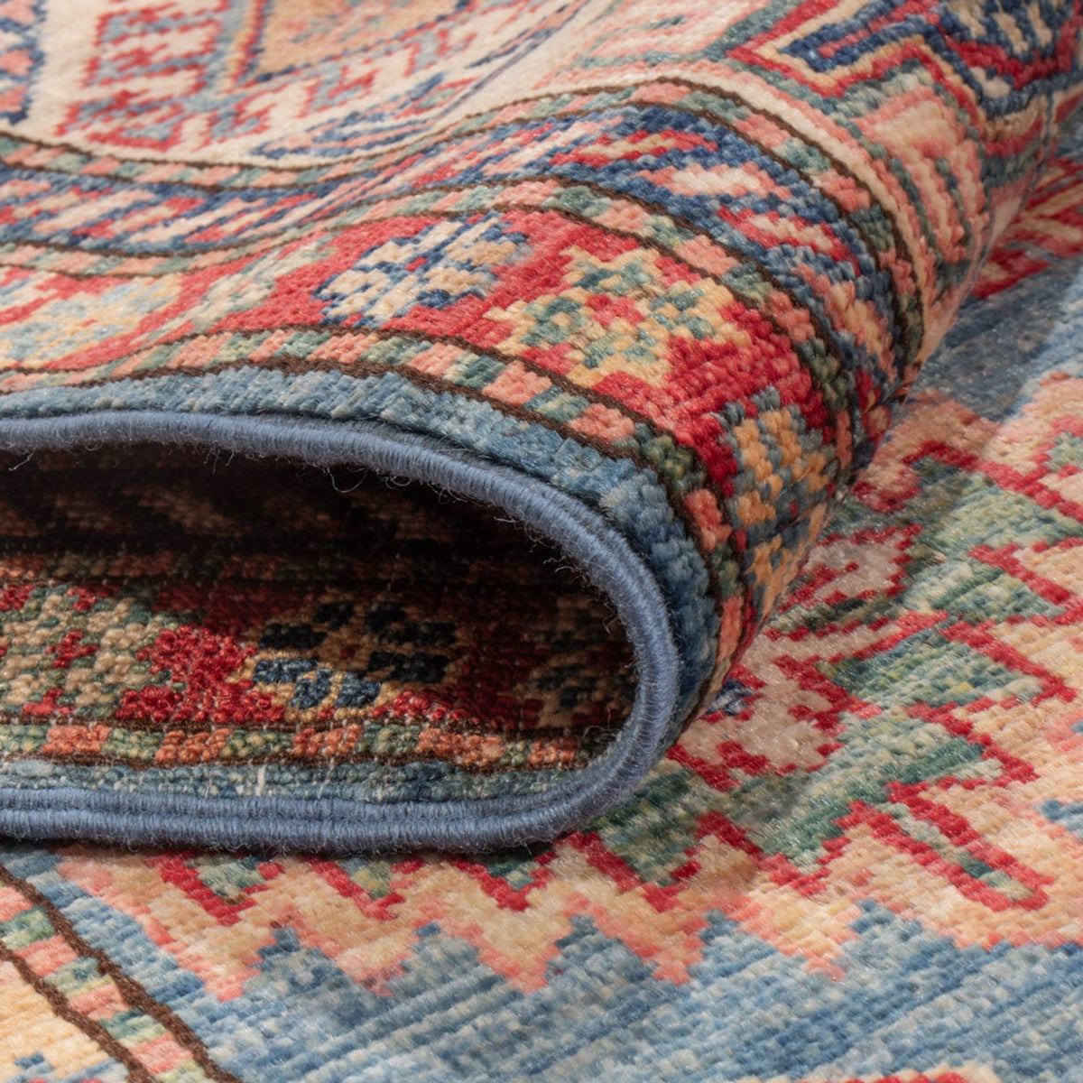 Tappeto Ziegler - Kazak - 243 x 170 cm - blu chiaro