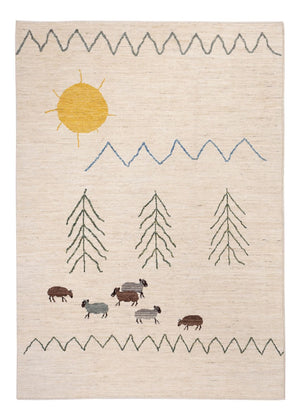 Tappeto berbero - 241 x 172 cm - naturale