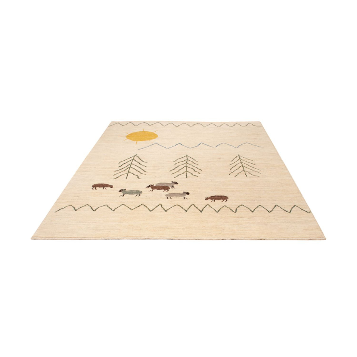 Tappeto berbero - 241 x 172 cm - naturale