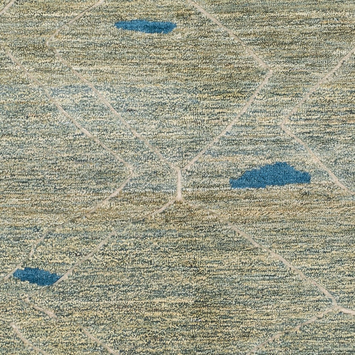 Tappeto berbero - 199 x 160 cm - verde chiaro