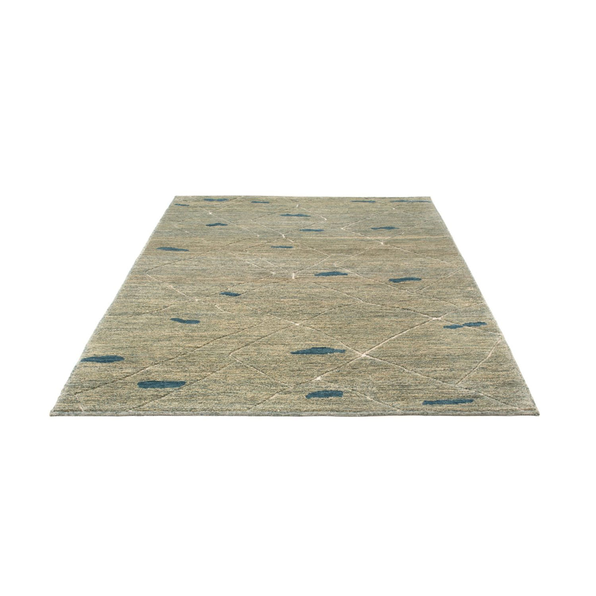 Tappeto berbero - 199 x 160 cm - verde chiaro