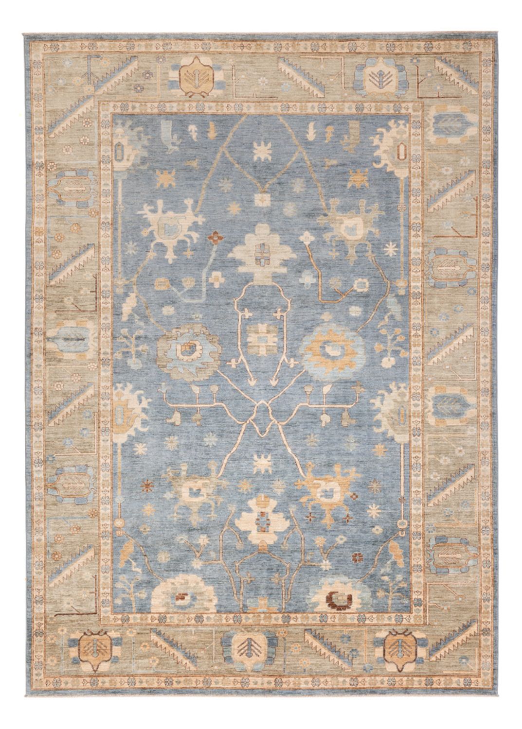 Tappeto Ziegler - Usak - 347 x 241 cm - turchese