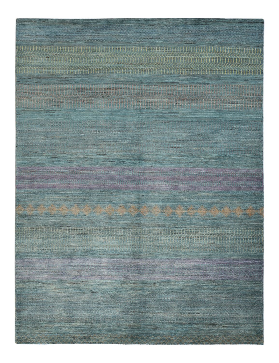 Tappeto di design - 196 x 152 cm - verde scuro