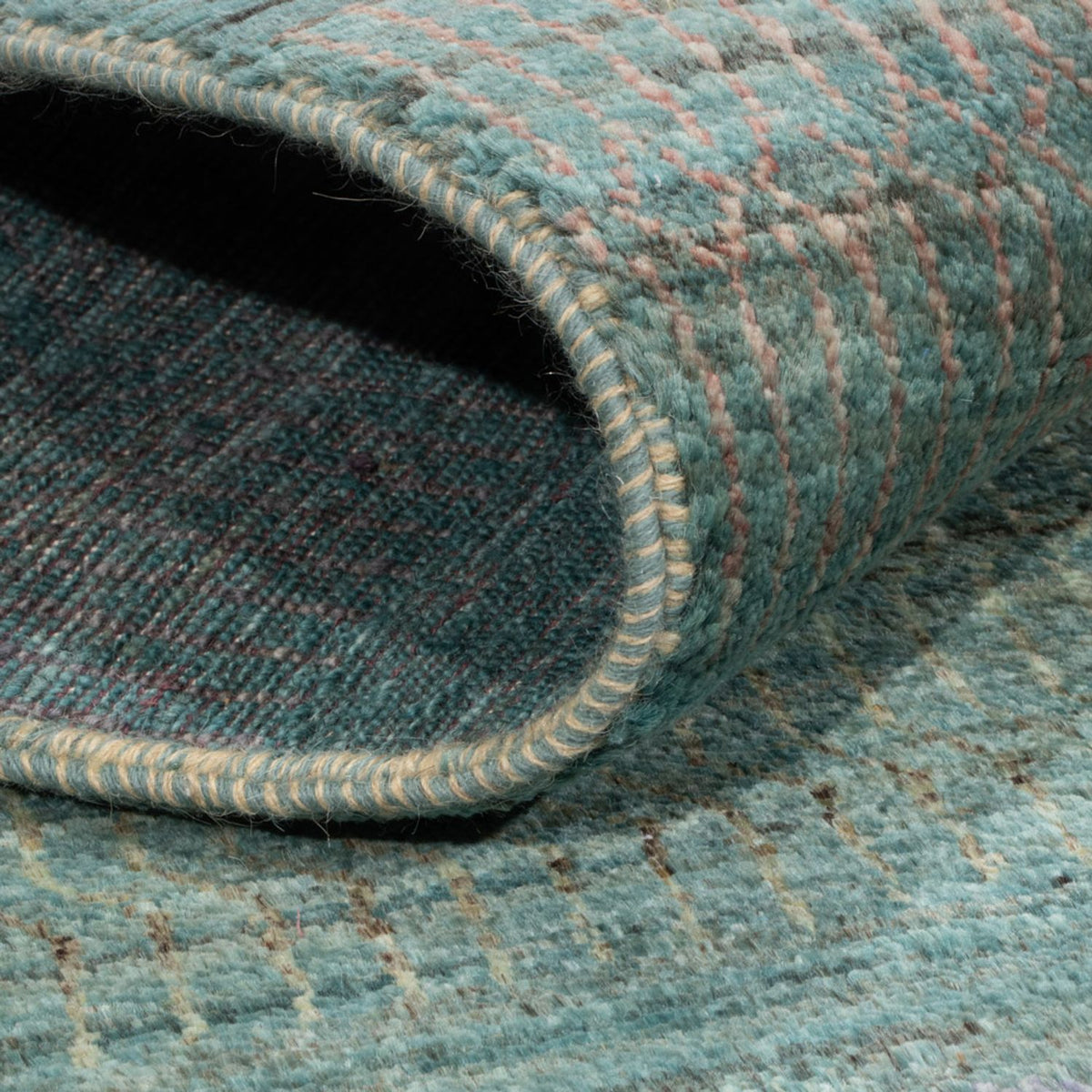 Tappeto di design - 196 x 152 cm - verde scuro