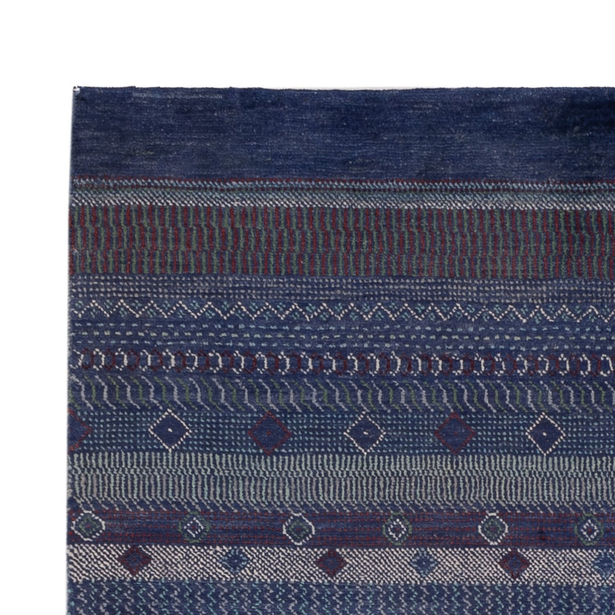 Tappeto Gabbeh - Persero - 191 x 140 cm - blu scuro