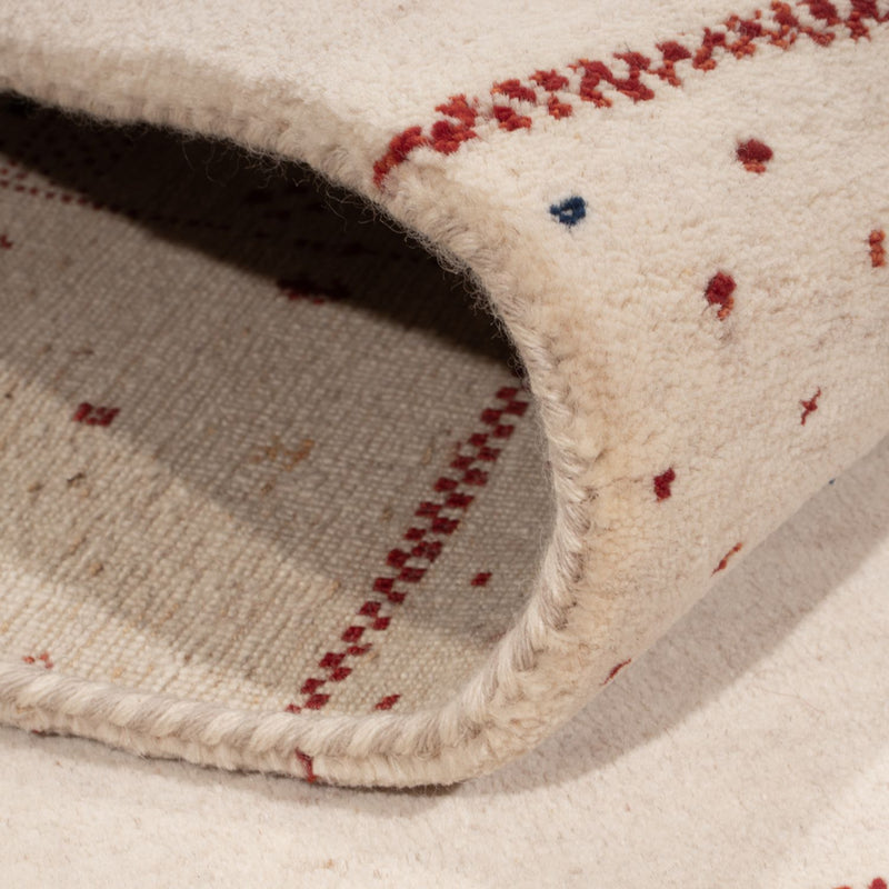 Tappeto Gabbeh - Loribaft Indus - 190 x 148 cm - bianco