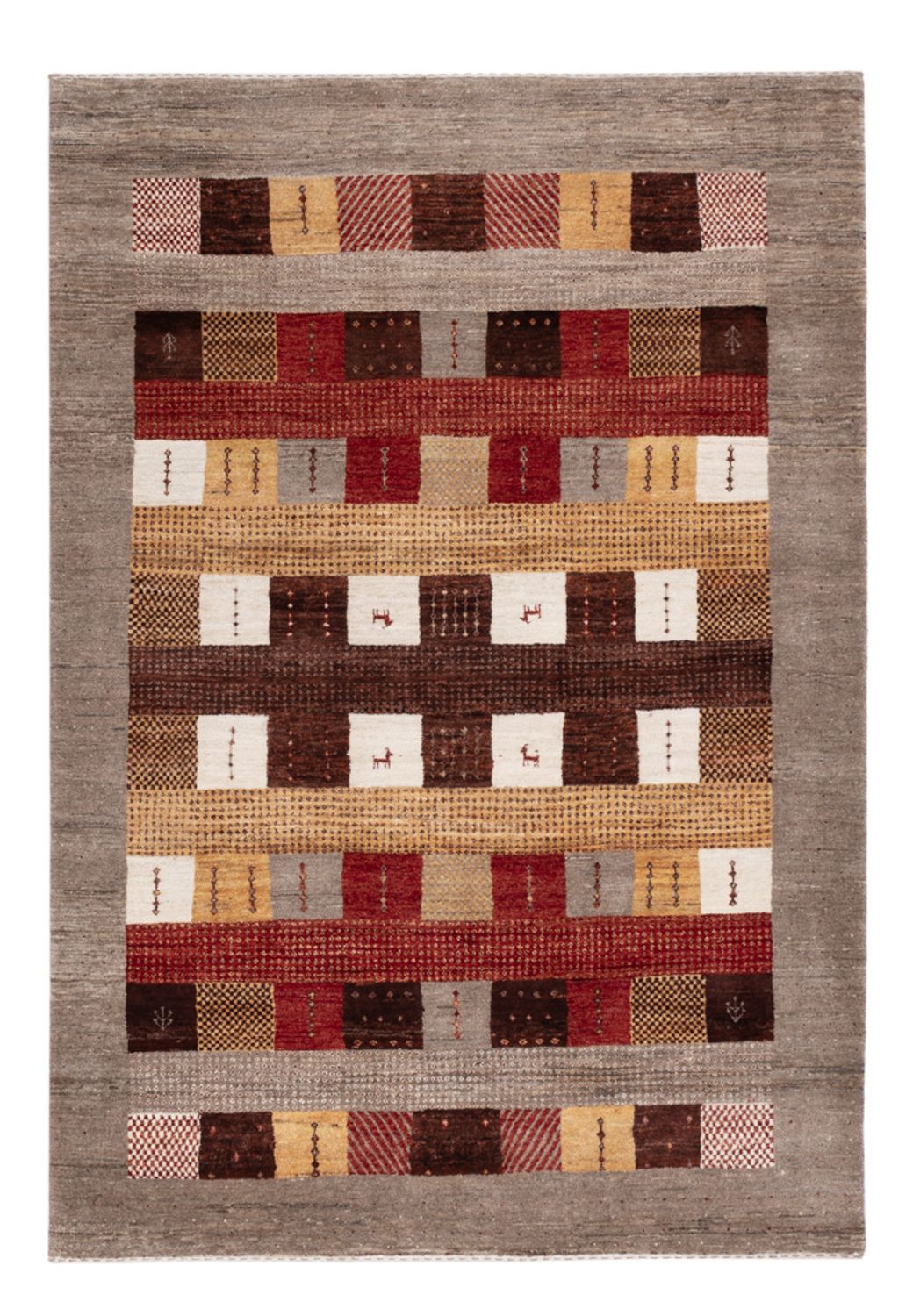 Tappeto Gabbeh - Loribaft Indus - 204 x 143 cm - multicolore