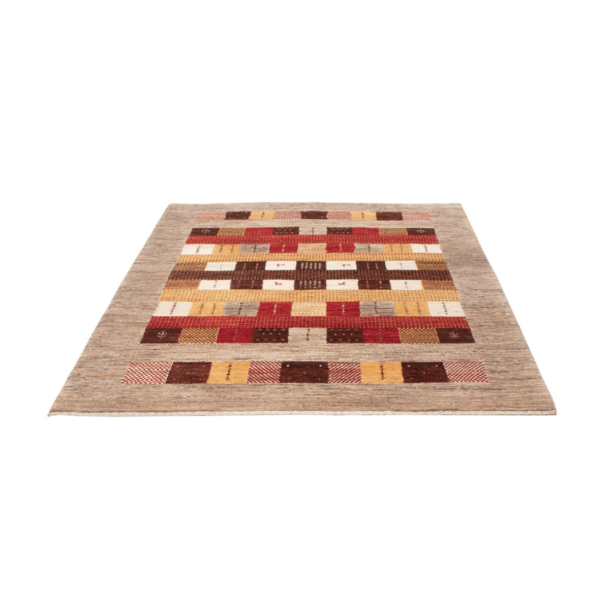 Tappeto Gabbeh - Loribaft Indus - 193 x 145 cm - multicolore