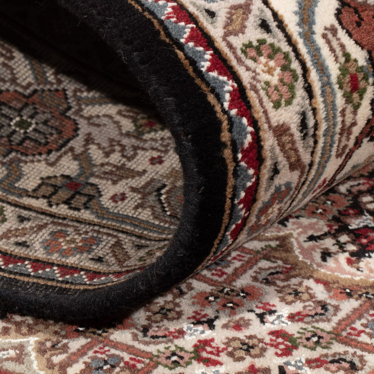 Tappeto orientale - Tabriz - 196 x 141 cm - grigio scuro